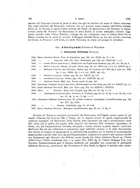 Palaeontographia Italica raccolta di monografie paleontologiche fondata da Mario Canavari nell'anno 1895