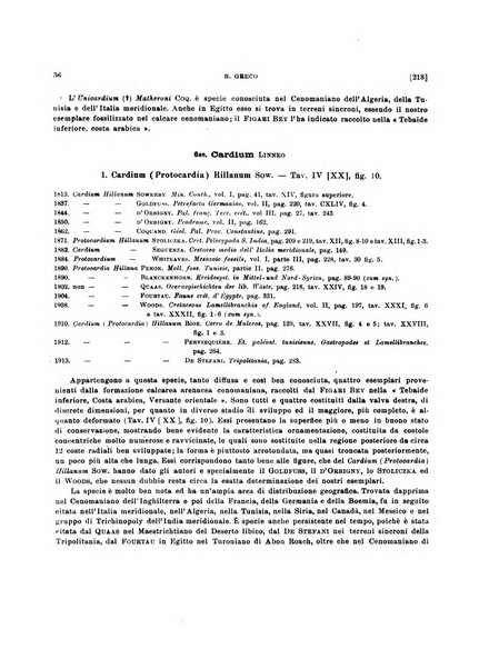 Palaeontographia Italica raccolta di monografie paleontologiche fondata da Mario Canavari nell'anno 1895