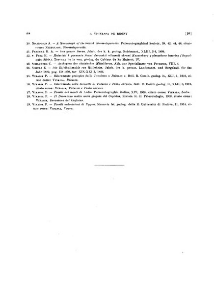 Palaeontographia Italica raccolta di monografie paleontologiche fondata da Mario Canavari nell'anno 1895