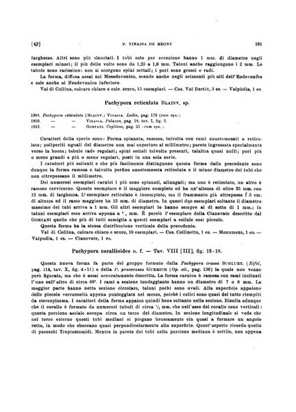 Palaeontographia Italica raccolta di monografie paleontologiche fondata da Mario Canavari nell'anno 1895