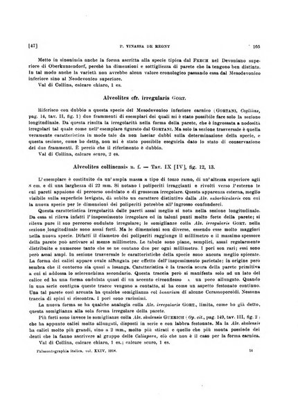 Palaeontographia Italica raccolta di monografie paleontologiche fondata da Mario Canavari nell'anno 1895