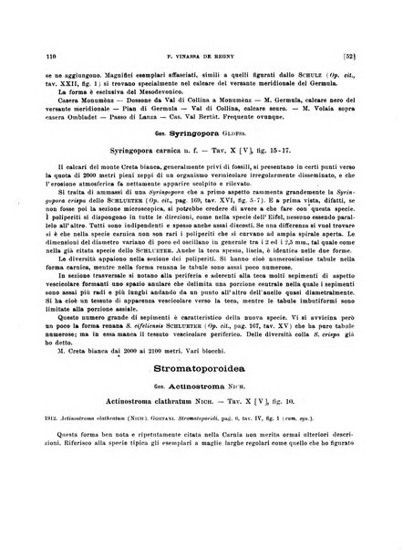 Palaeontographia Italica raccolta di monografie paleontologiche fondata da Mario Canavari nell'anno 1895