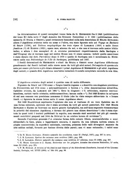 Palaeontographia Italica raccolta di monografie paleontologiche fondata da Mario Canavari nell'anno 1895