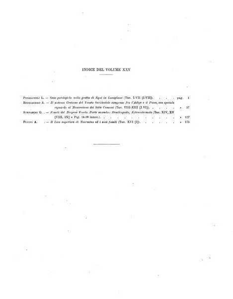 Palaeontographia Italica raccolta di monografie paleontologiche fondata da Mario Canavari nell'anno 1895