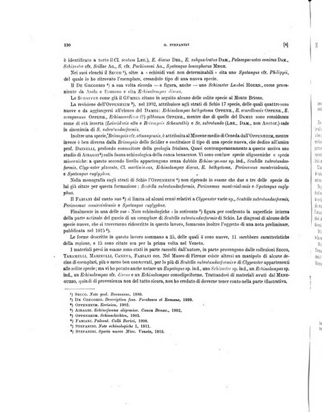 Palaeontographia Italica raccolta di monografie paleontologiche fondata da Mario Canavari nell'anno 1895