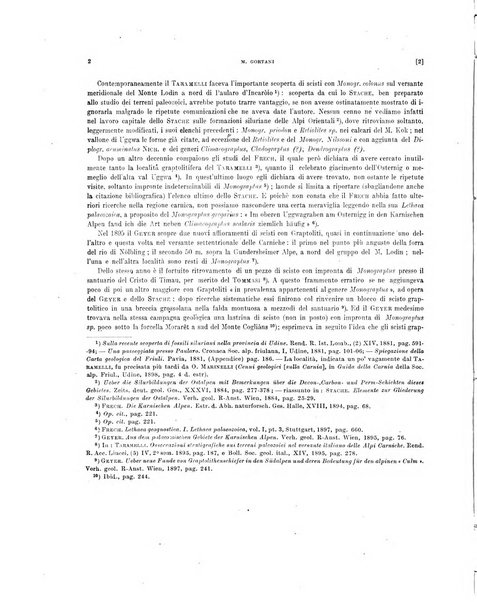 Palaeontographia Italica raccolta di monografie paleontologiche fondata da Mario Canavari nell'anno 1895