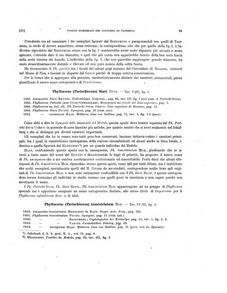 Palaeontographia Italica raccolta di monografie paleontologiche fondata da Mario Canavari nell'anno 1895