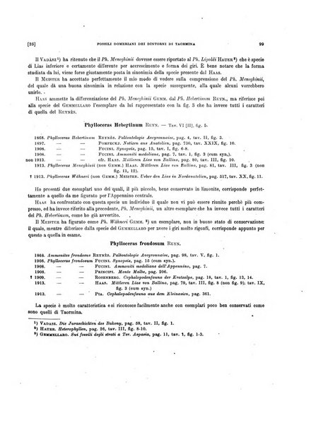 Palaeontographia Italica raccolta di monografie paleontologiche fondata da Mario Canavari nell'anno 1895