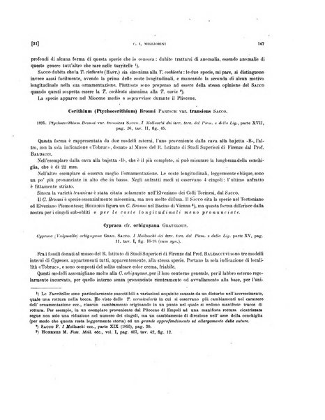 Palaeontographia Italica raccolta di monografie paleontologiche fondata da Mario Canavari nell'anno 1895