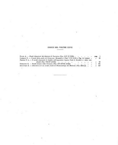 Palaeontographia Italica raccolta di monografie paleontologiche fondata da Mario Canavari nell'anno 1895