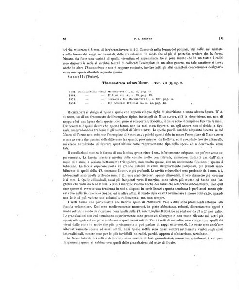 Palaeontographia Italica raccolta di monografie paleontologiche fondata da Mario Canavari nell'anno 1895