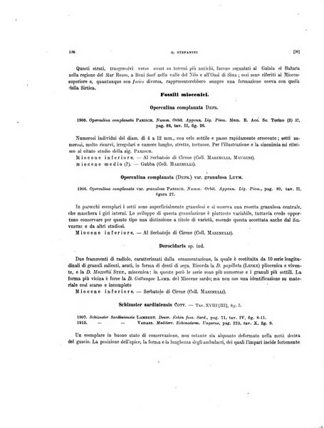 Palaeontographia Italica raccolta di monografie paleontologiche fondata da Mario Canavari nell'anno 1895