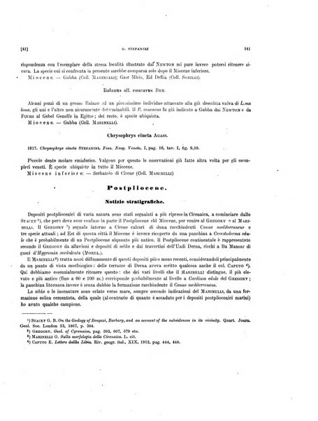 Palaeontographia Italica raccolta di monografie paleontologiche fondata da Mario Canavari nell'anno 1895