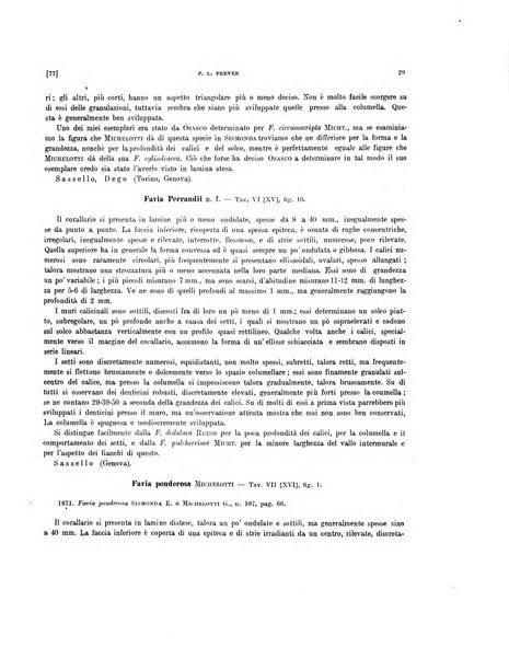 Palaeontographia Italica raccolta di monografie paleontologiche fondata da Mario Canavari nell'anno 1895