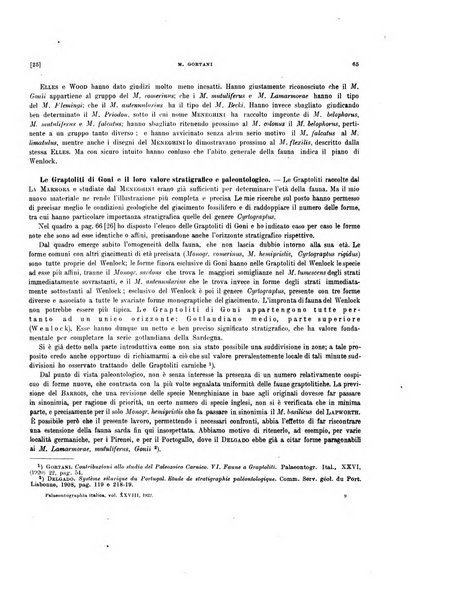 Palaeontographia Italica raccolta di monografie paleontologiche fondata da Mario Canavari nell'anno 1895