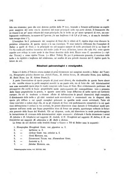 Palaeontographia Italica raccolta di monografie paleontologiche fondata da Mario Canavari nell'anno 1895