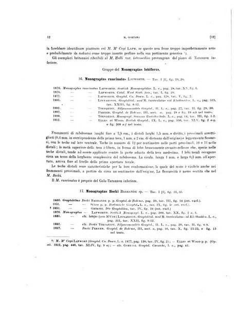 Palaeontographia Italica raccolta di monografie paleontologiche fondata da Mario Canavari nell'anno 1895