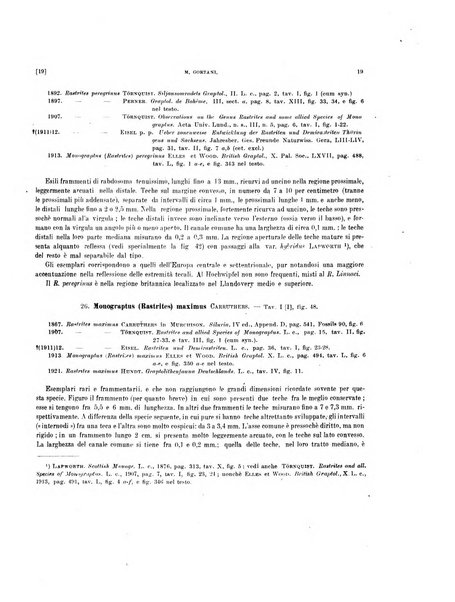 Palaeontographia Italica raccolta di monografie paleontologiche fondata da Mario Canavari nell'anno 1895