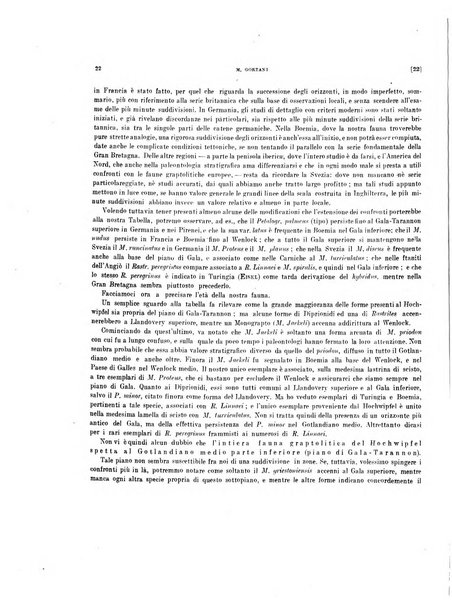 Palaeontographia Italica raccolta di monografie paleontologiche fondata da Mario Canavari nell'anno 1895