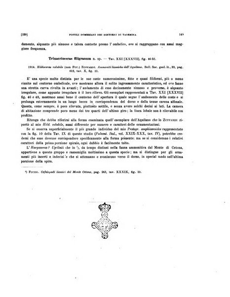 Palaeontographia Italica raccolta di monografie paleontologiche fondata da Mario Canavari nell'anno 1895