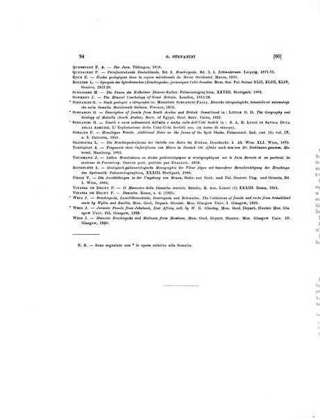 Palaeontographia Italica raccolta di monografie paleontologiche fondata da Mario Canavari nell'anno 1895