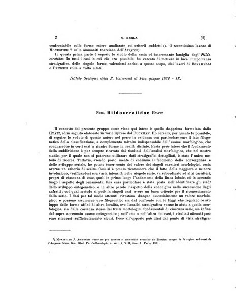 Palaeontographia Italica raccolta di monografie paleontologiche fondata da Mario Canavari nell'anno 1895