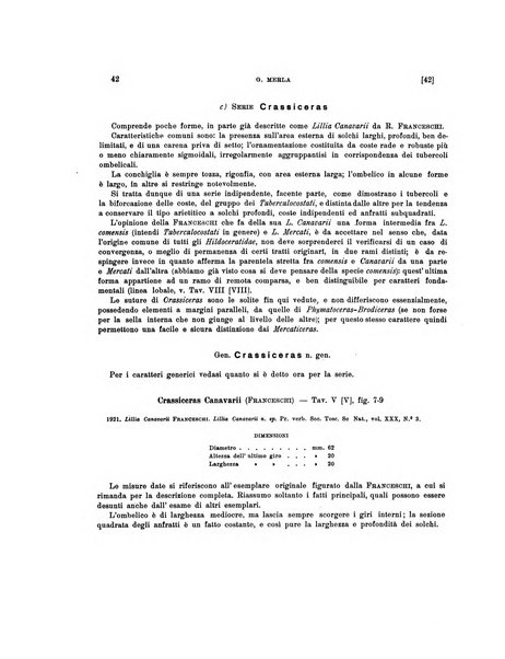 Palaeontographia Italica raccolta di monografie paleontologiche fondata da Mario Canavari nell'anno 1895