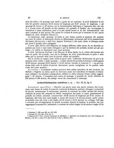 Palaeontographia Italica raccolta di monografie paleontologiche fondata da Mario Canavari nell'anno 1895