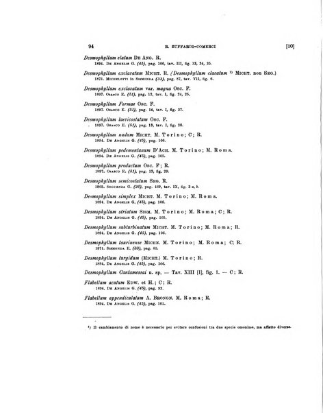 Palaeontographia Italica raccolta di monografie paleontologiche fondata da Mario Canavari nell'anno 1895