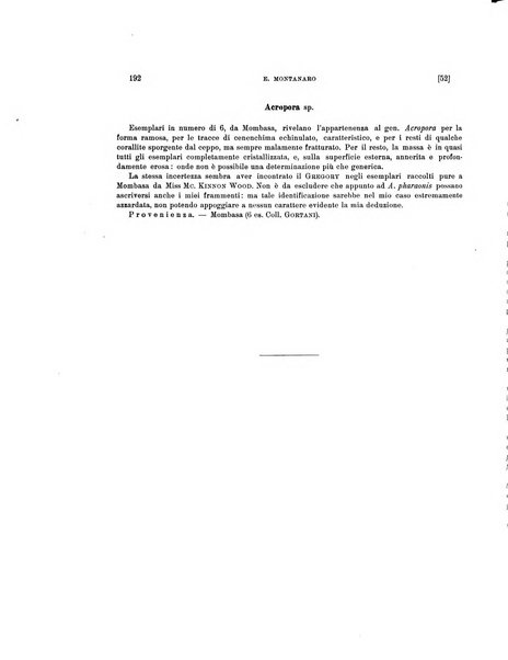 Palaeontographia Italica raccolta di monografie paleontologiche fondata da Mario Canavari nell'anno 1895