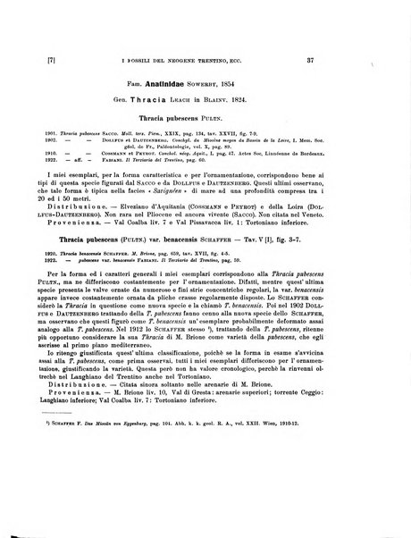 Palaeontographia Italica raccolta di monografie paleontologiche fondata da Mario Canavari nell'anno 1895