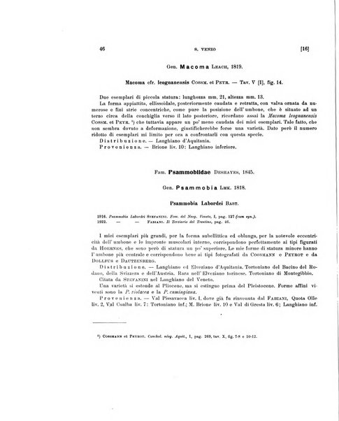 Palaeontographia Italica raccolta di monografie paleontologiche fondata da Mario Canavari nell'anno 1895