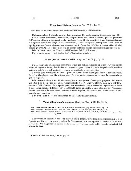 Palaeontographia Italica raccolta di monografie paleontologiche fondata da Mario Canavari nell'anno 1895