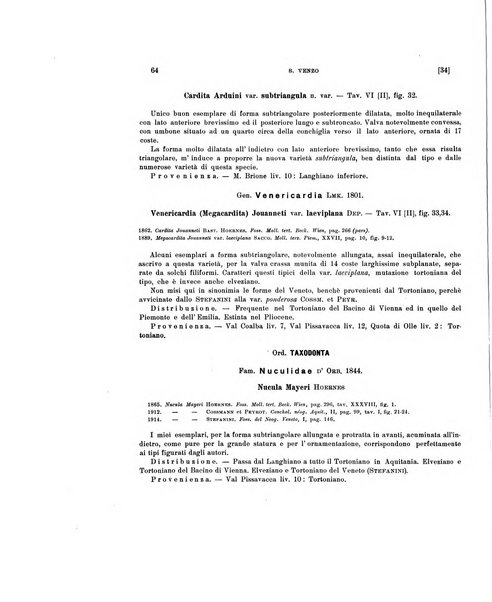 Palaeontographia Italica raccolta di monografie paleontologiche fondata da Mario Canavari nell'anno 1895