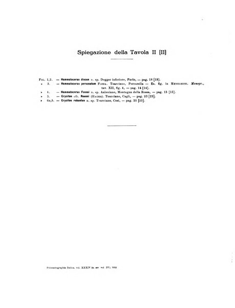 Palaeontographia Italica raccolta di monografie paleontologiche fondata da Mario Canavari nell'anno 1895