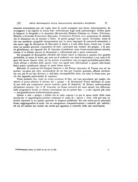 Palaeontographia Italica raccolta di monografie paleontologiche fondata da Mario Canavari nell'anno 1895