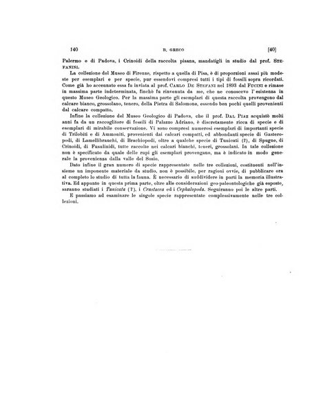 Palaeontographia Italica raccolta di monografie paleontologiche fondata da Mario Canavari nell'anno 1895