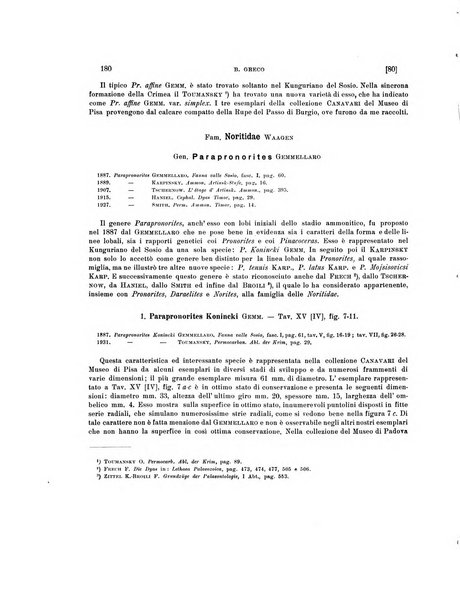 Palaeontographia Italica raccolta di monografie paleontologiche fondata da Mario Canavari nell'anno 1895