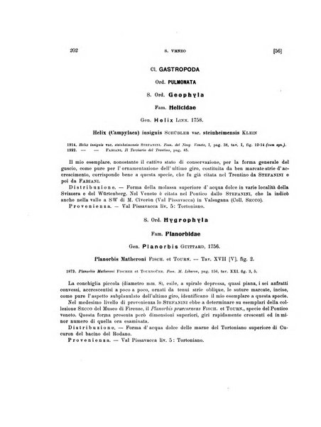 Palaeontographia Italica raccolta di monografie paleontologiche fondata da Mario Canavari nell'anno 1895