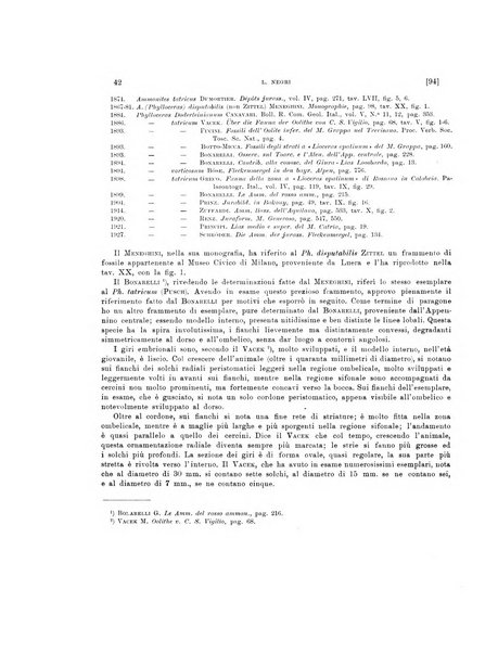 Palaeontographia Italica raccolta di monografie paleontologiche fondata da Mario Canavari nell'anno 1895