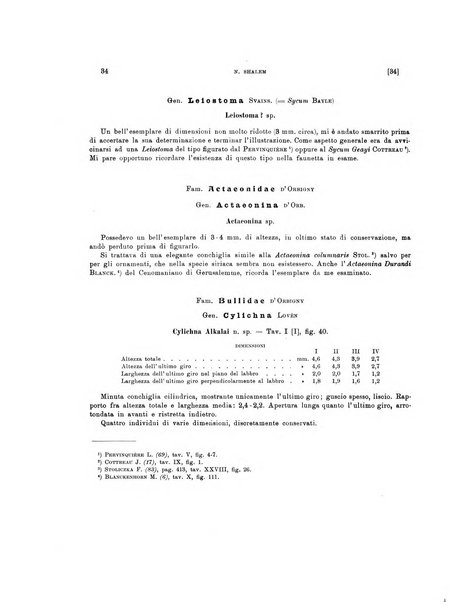 Palaeontographia Italica raccolta di monografie paleontologiche fondata da Mario Canavari nell'anno 1895