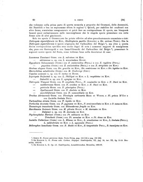 Palaeontographia Italica raccolta di monografie paleontologiche fondata da Mario Canavari nell'anno 1895