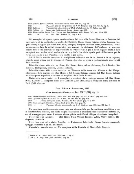 Palaeontographia Italica raccolta di monografie paleontologiche fondata da Mario Canavari nell'anno 1895