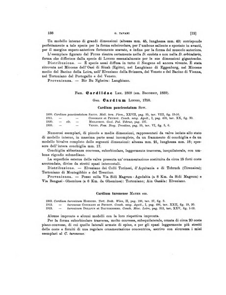 Palaeontographia Italica raccolta di monografie paleontologiche fondata da Mario Canavari nell'anno 1895