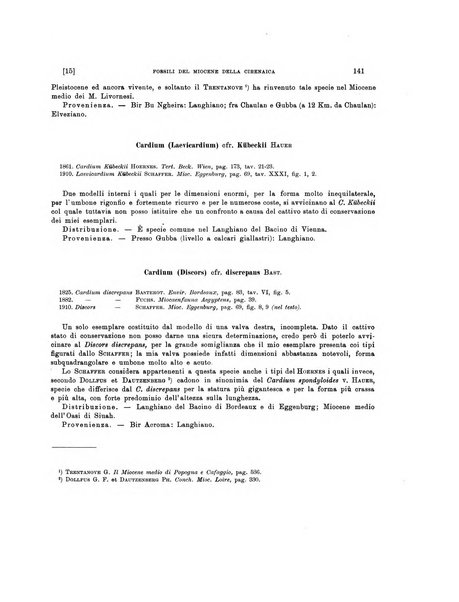 Palaeontographia Italica raccolta di monografie paleontologiche fondata da Mario Canavari nell'anno 1895