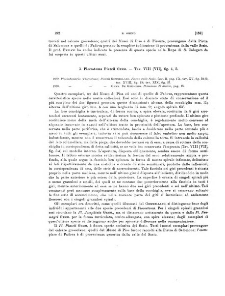 Palaeontographia Italica raccolta di monografie paleontologiche fondata da Mario Canavari nell'anno 1895