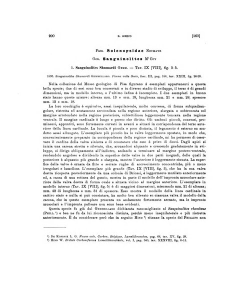 Palaeontographia Italica raccolta di monografie paleontologiche fondata da Mario Canavari nell'anno 1895