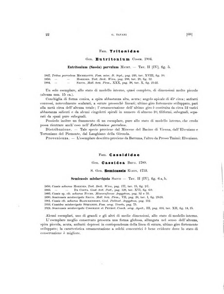 Palaeontographia Italica raccolta di monografie paleontologiche fondata da Mario Canavari nell'anno 1895