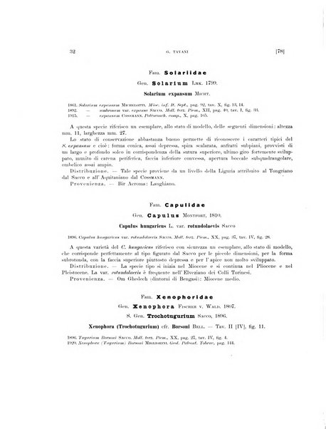 Palaeontographia Italica raccolta di monografie paleontologiche fondata da Mario Canavari nell'anno 1895