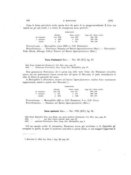 Palaeontographia Italica raccolta di monografie paleontologiche fondata da Mario Canavari nell'anno 1895